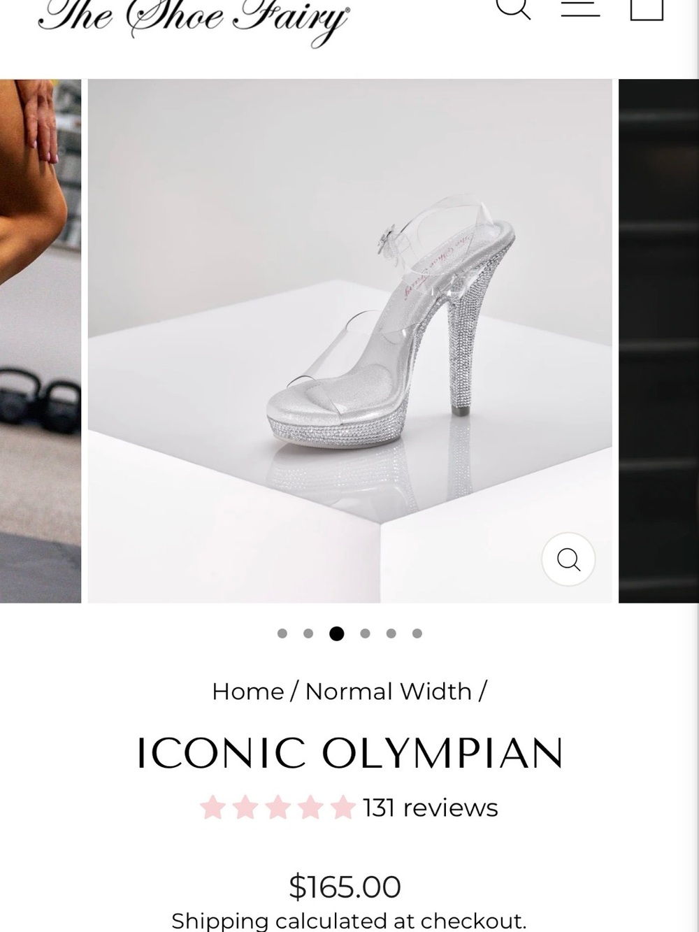Iconic Olympian Clear Heels by The Shoe Fairy